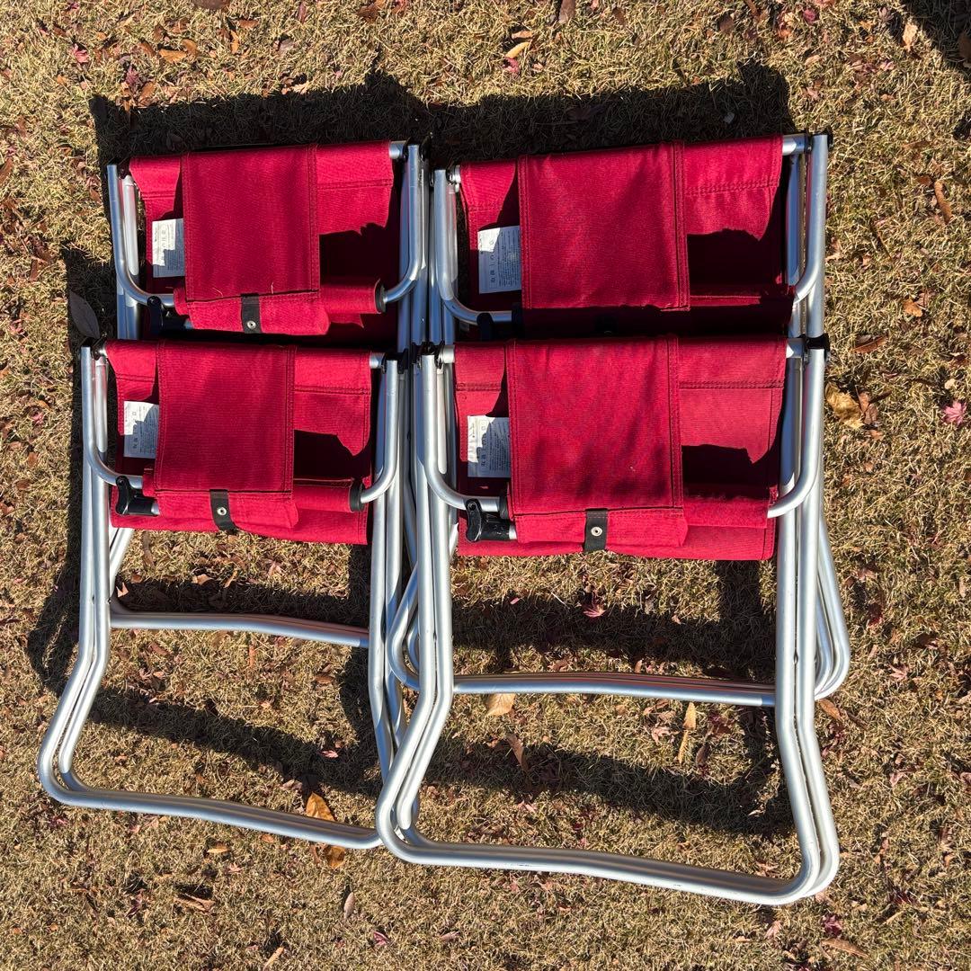 スノーピーク FDチェアワイド RD 4脚セット キャンプ チェア 折り畳み