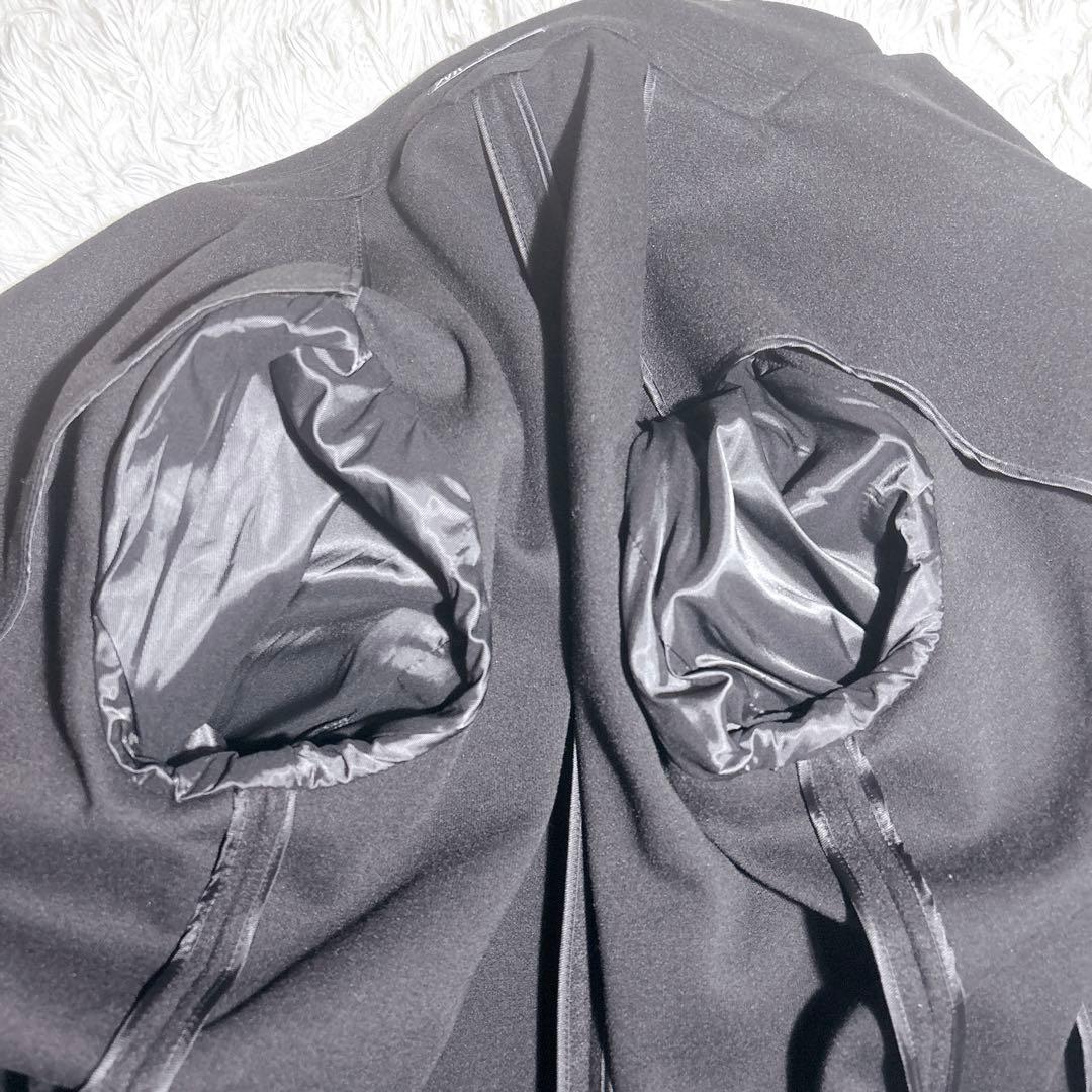 未使用級 ZARA 4WAY COAT XL 黒 大きいサイズ チェスターコート