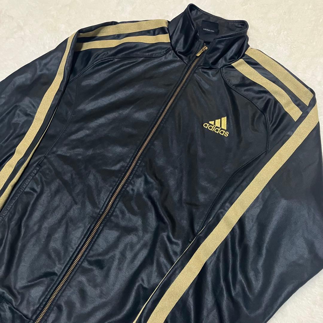 adidasアディダス トラックジャケット セットアップ ジャージ上下　レザー調
