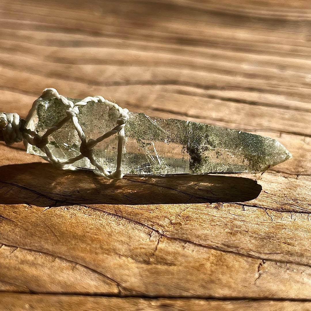 ヒマラヤ水晶 ガネッシュヒマール ＊ マクラメネックレス ペンダント 12