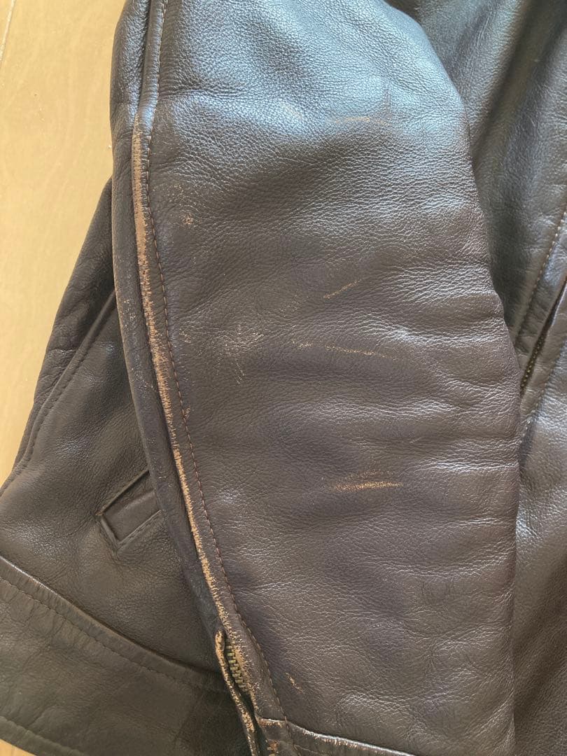 タウバーズ TAUBERS ビンテージ レザー ジャケット60s70sライダース