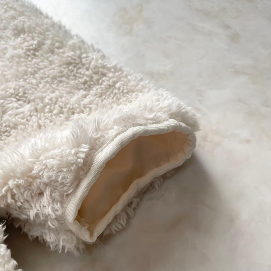 ミディウミソリッド 　ボアライナー付き フーデッド コート ベージュ 3WAY