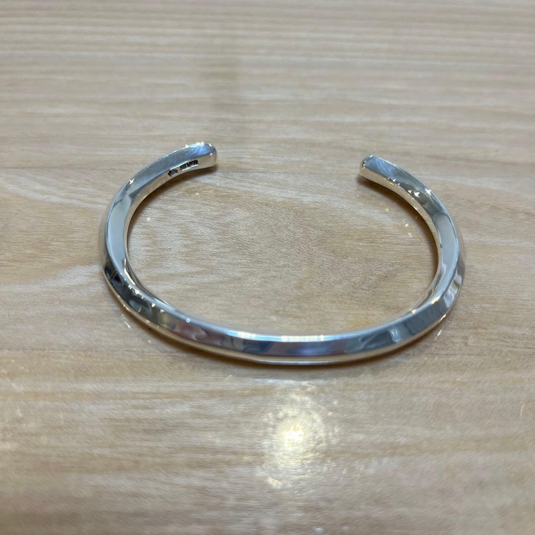 市松 シルバー バングル - メルカリ