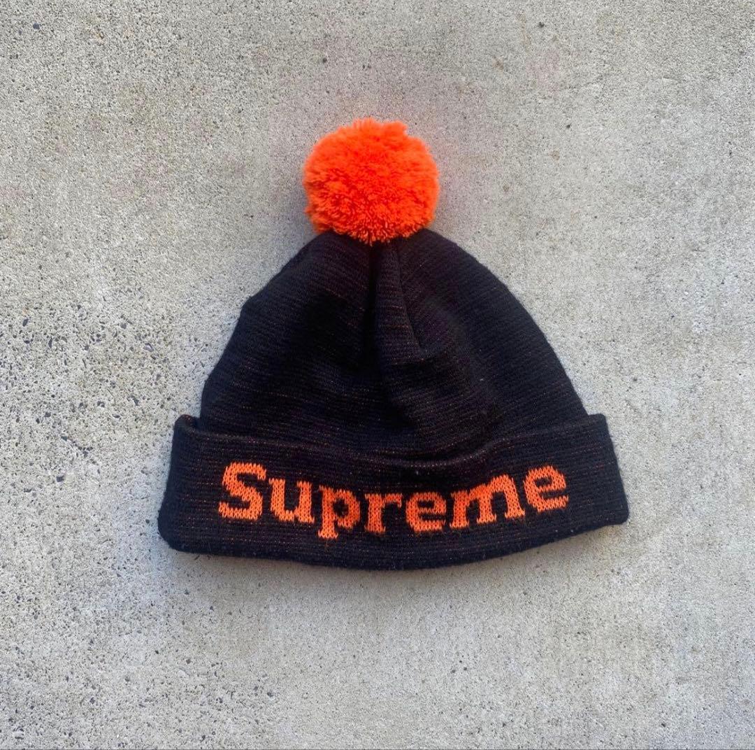 Supreme ボンボンニット帽 - メルカリ