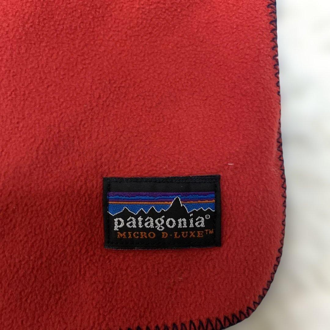 Patagonia フリースマフラー レッド 約70cm x 200cm