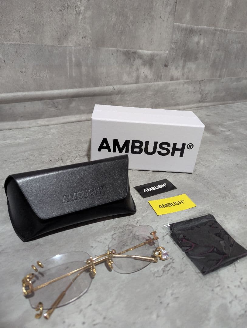 AMBUSH リムレスメガネ サングラス