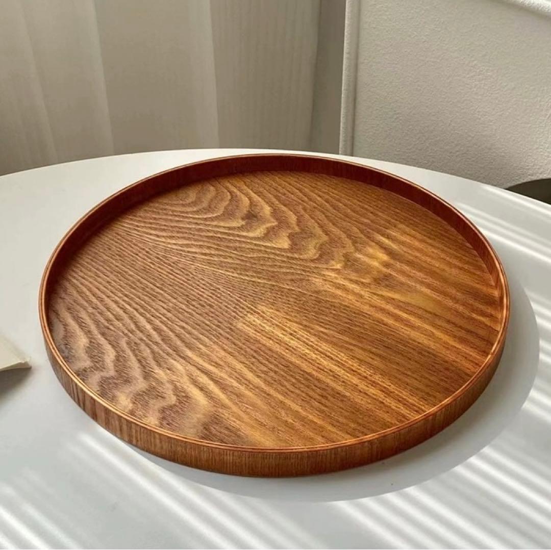 【２枚セット】木製トレー／木製お盆／アンティーク調