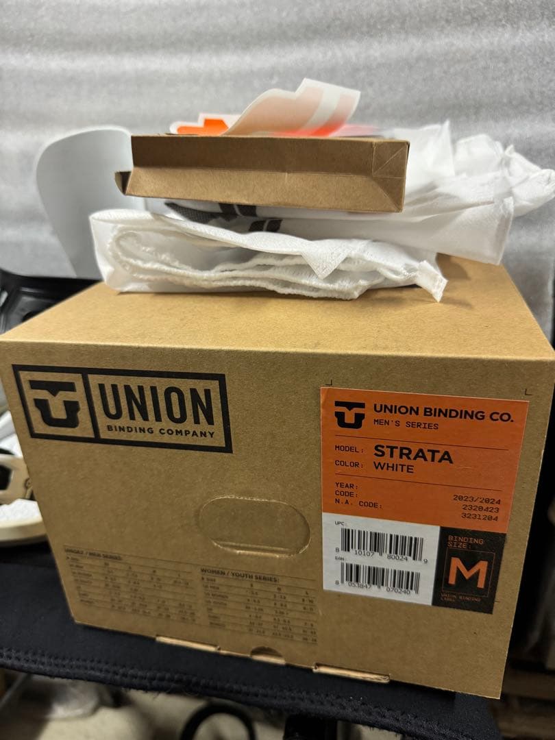 UNION STRATA ビンディング ホワイト M 23-24モデル