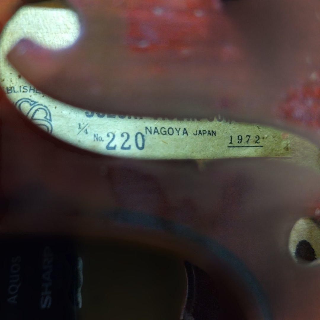 ♥特価♥7才前後の子供用♥スズキ1/4♥品番220♥弓ケ―ス松脂付き♥値引不可