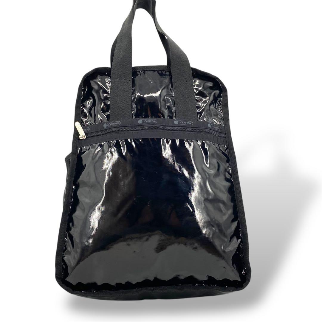 【美品】レスポートサック リュック バックパック ひとりっぷ ブラック ナイロン