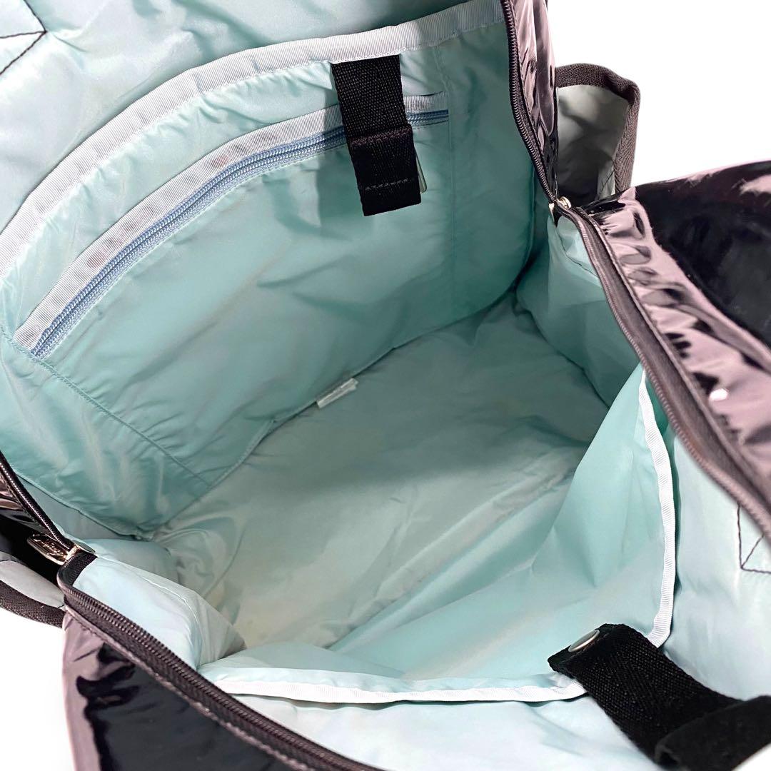 【美品】レスポートサック リュック バックパック ひとりっぷ ブラック ナイロン