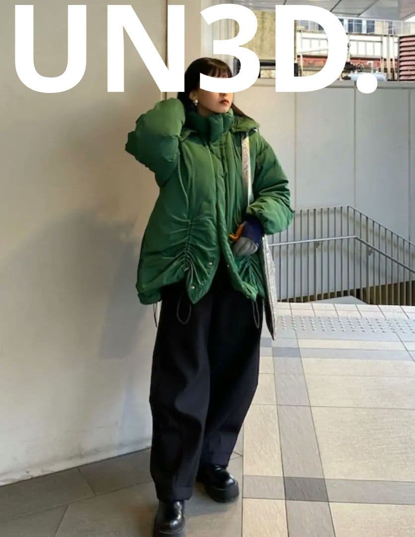 新品 UN3D. アンスリード アーチコクーンパンツ 完売 希少 黒40パンツ