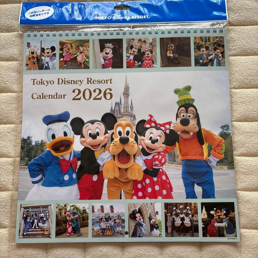 東京ディズニーリゾート カレンダー 2026 壁掛け - メルカリ