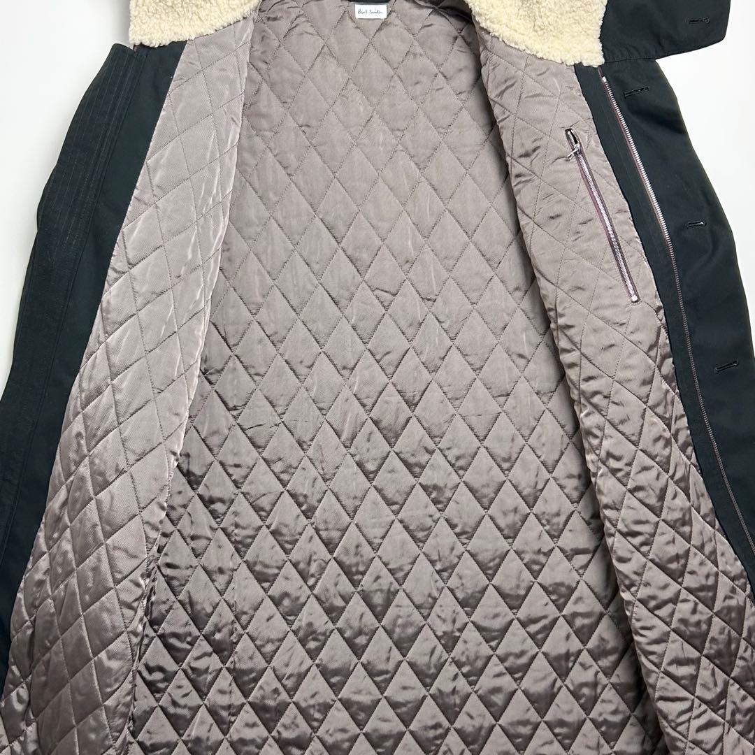 パリコレモデル【美品】ポールスミス/コットンロングモッズコート/ラクーンファー