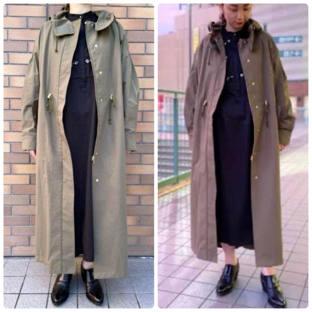 極美品✨ミューベル 【定価5.8万】モッズコート ロング 2WAY カーキ 36