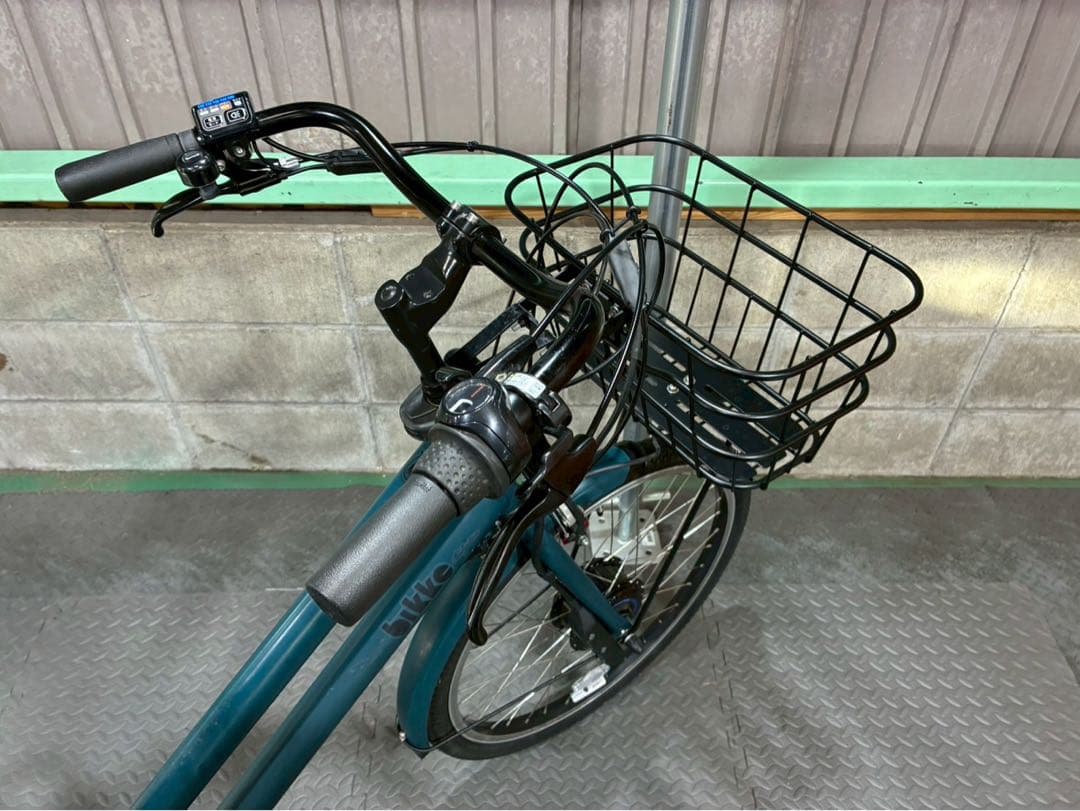 №6539 電動自転車　ブリヂストン　ビッケ　24/20インチ　ディープグリーン