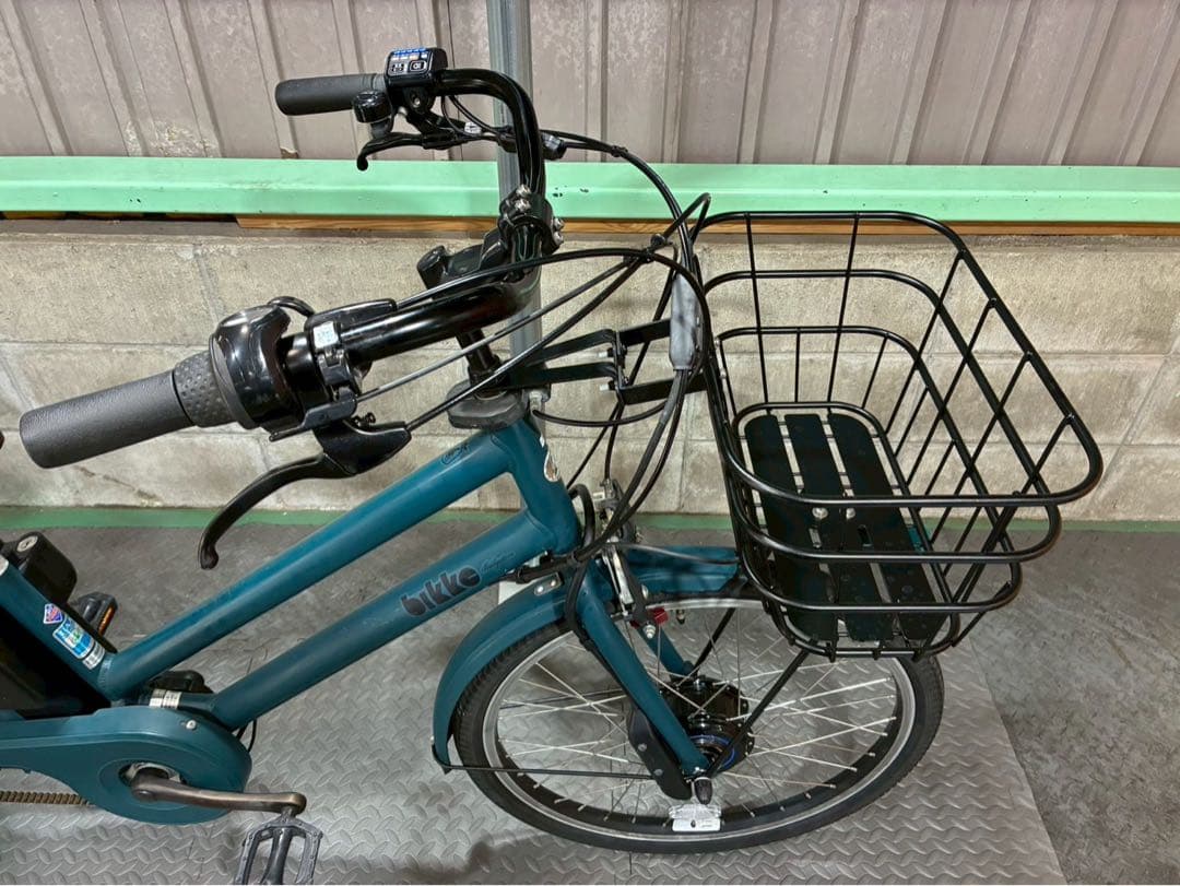 №6539 電動自転車　ブリヂストン　ビッケ　24/20インチ　ディープグリーン