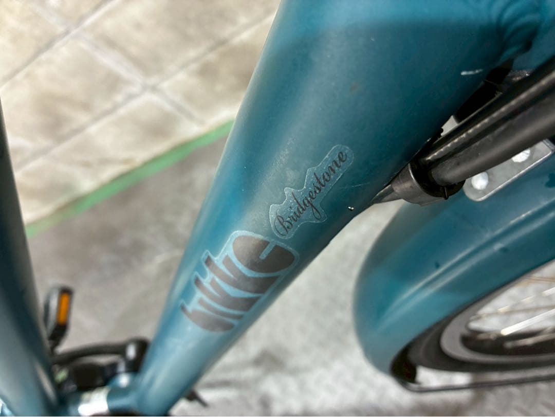 №6539 電動自転車　ブリヂストン　ビッケ　24/20インチ　ディープグリーン