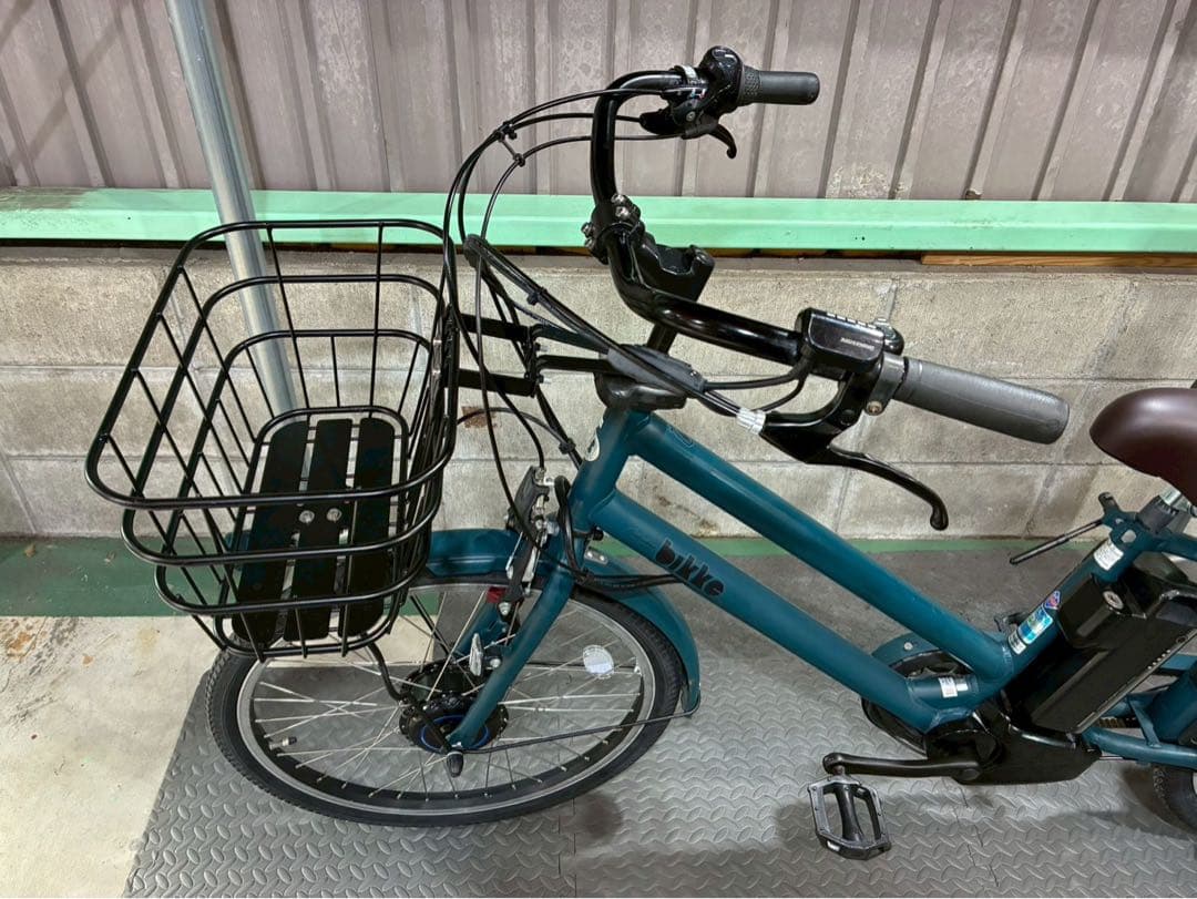 №6539 電動自転車　ブリヂストン　ビッケ　24/20インチ　ディープグリーン