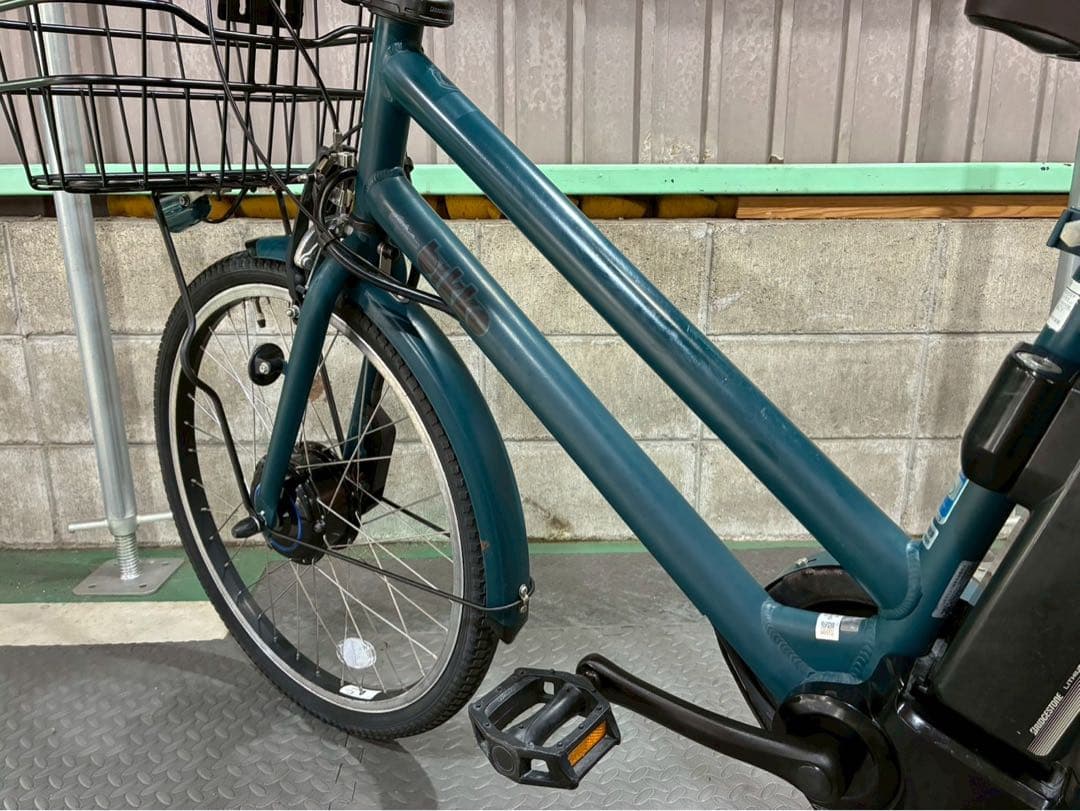 №6539 電動自転車　ブリヂストン　ビッケ　24/20インチ　ディープグリーン