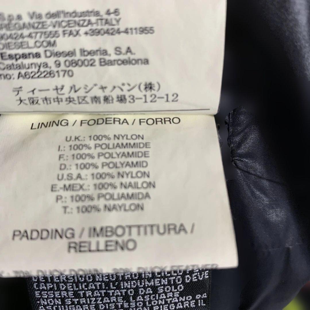 DIESEL ディーゼル ダウンジャケット Lサイズ ダックダウン 黒