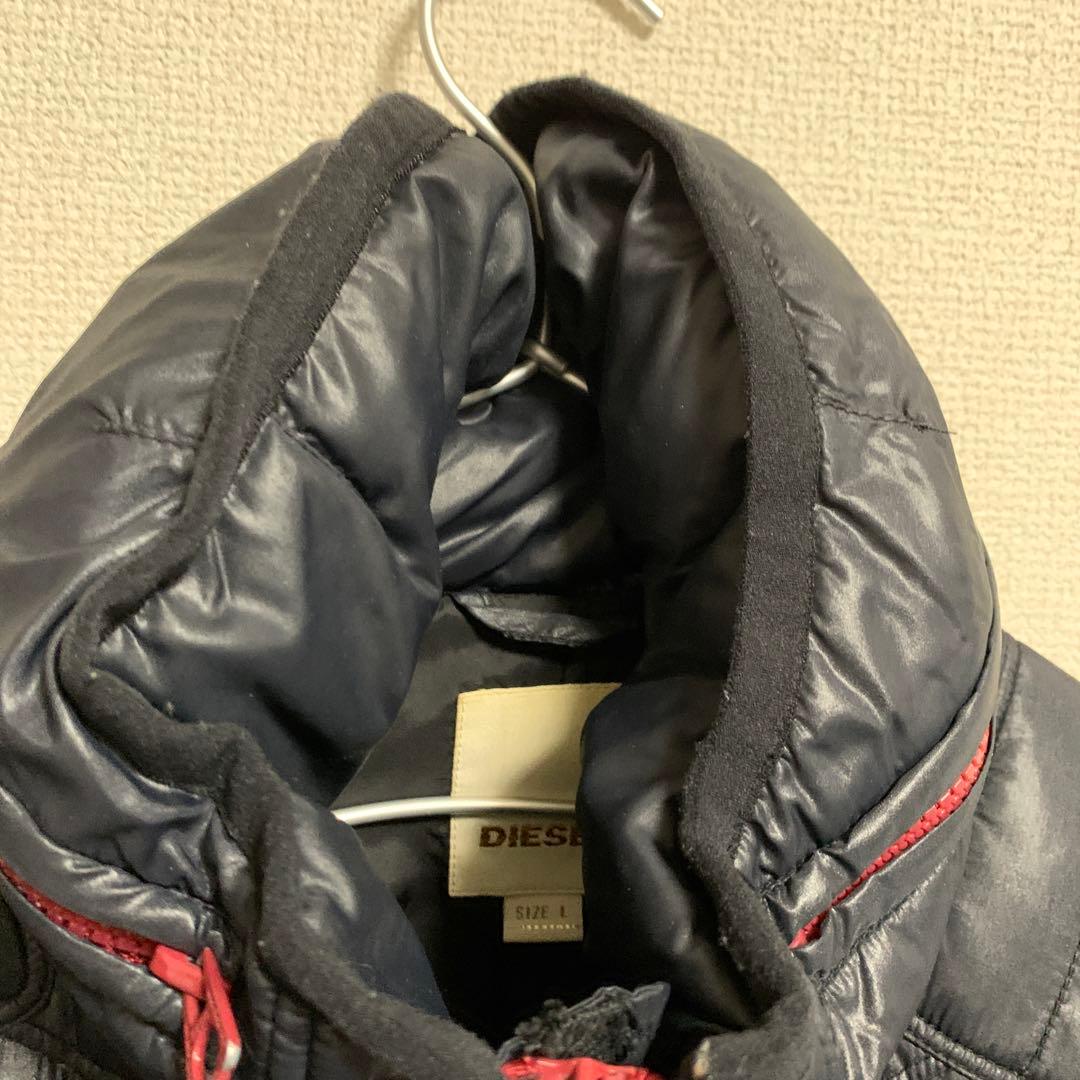 DIESEL ディーゼル ダウンジャケット Lサイズ ダックダウン 黒