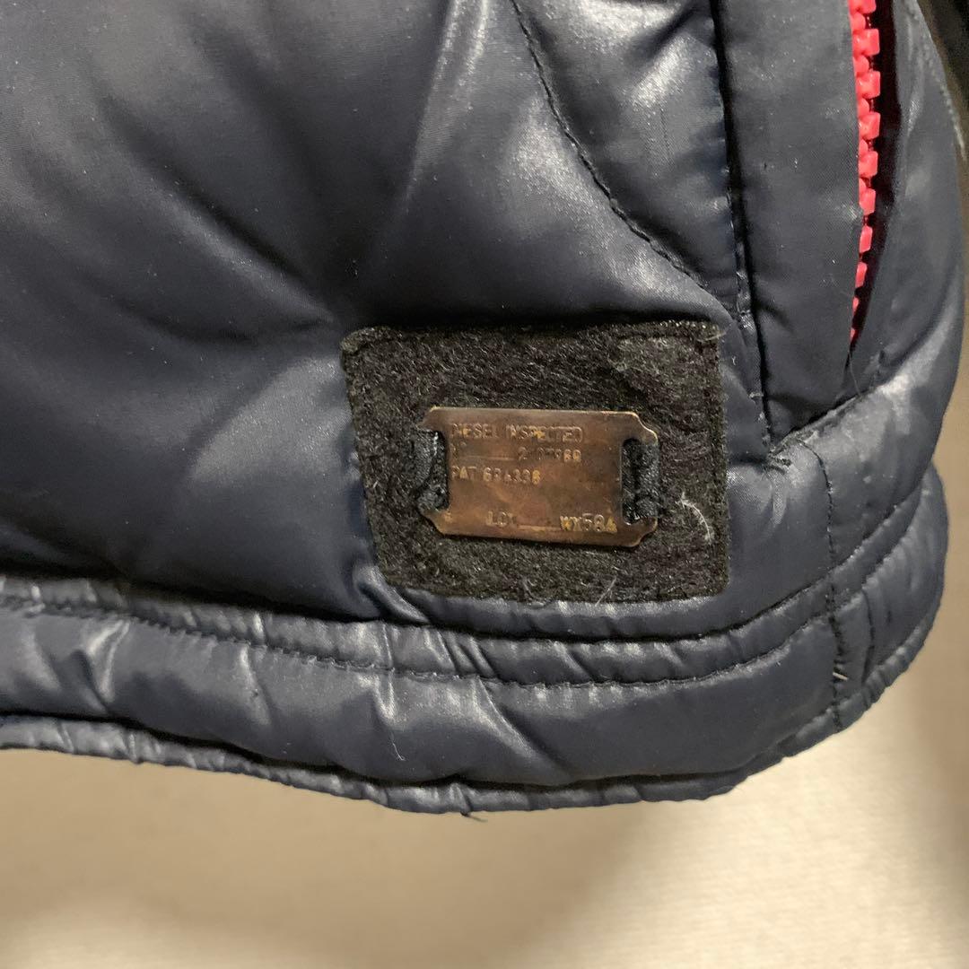 DIESEL ディーゼル ダウンジャケット Lサイズ ダックダウン 黒