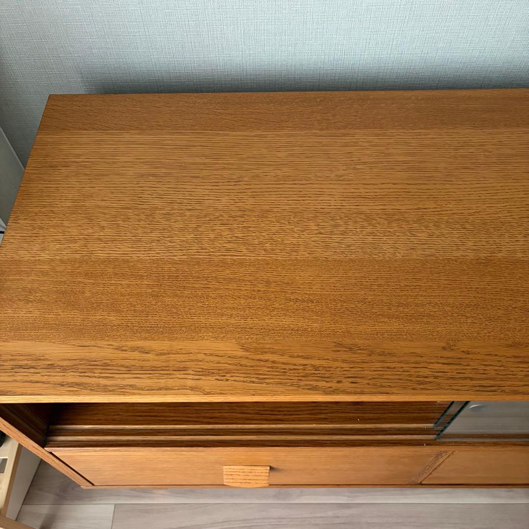 匿名配送*unico ウニコ クルト TVボード キャビネット オーク材