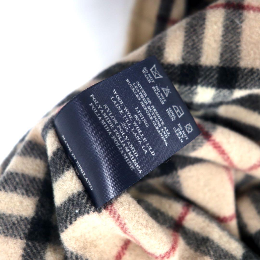BURBERRY イングランド製 フーデッド コート M ベージュ コットン