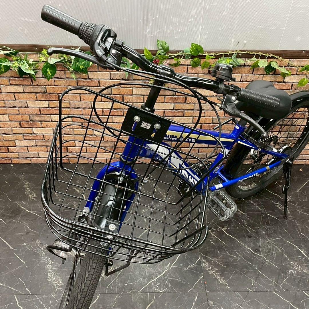 【67】子供用自転車 子供車 TWIN GATE ブルー 22インチ