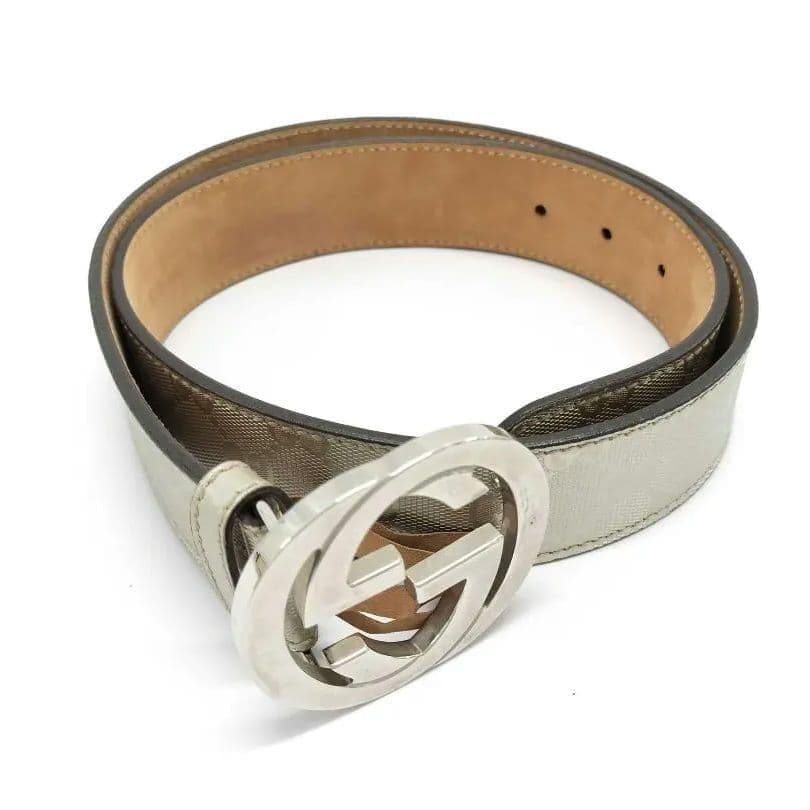 GUCCI インターロッキングG 80cm±3 シャンパンゴールド d28