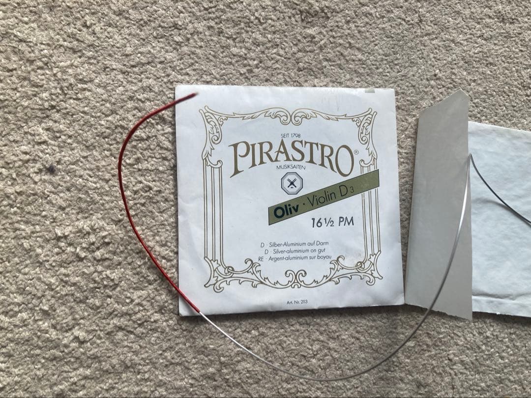 ヴァイオリン弦 オリーブセット 未使用品 Pirastro Oliv