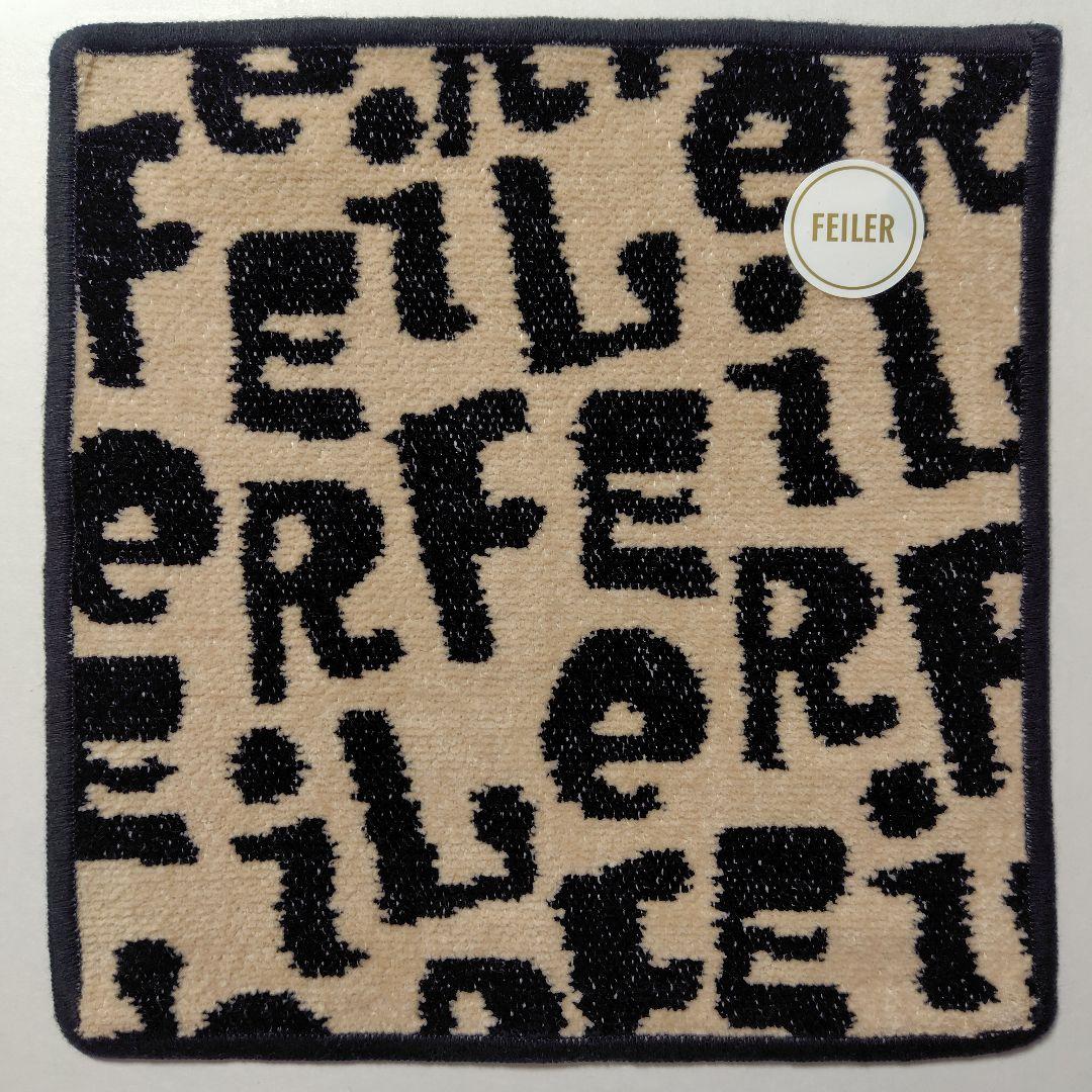 【新品2枚】フェイラー ギグル ハンカチ （ベージュ&黒）完売《取扱店舗限定》