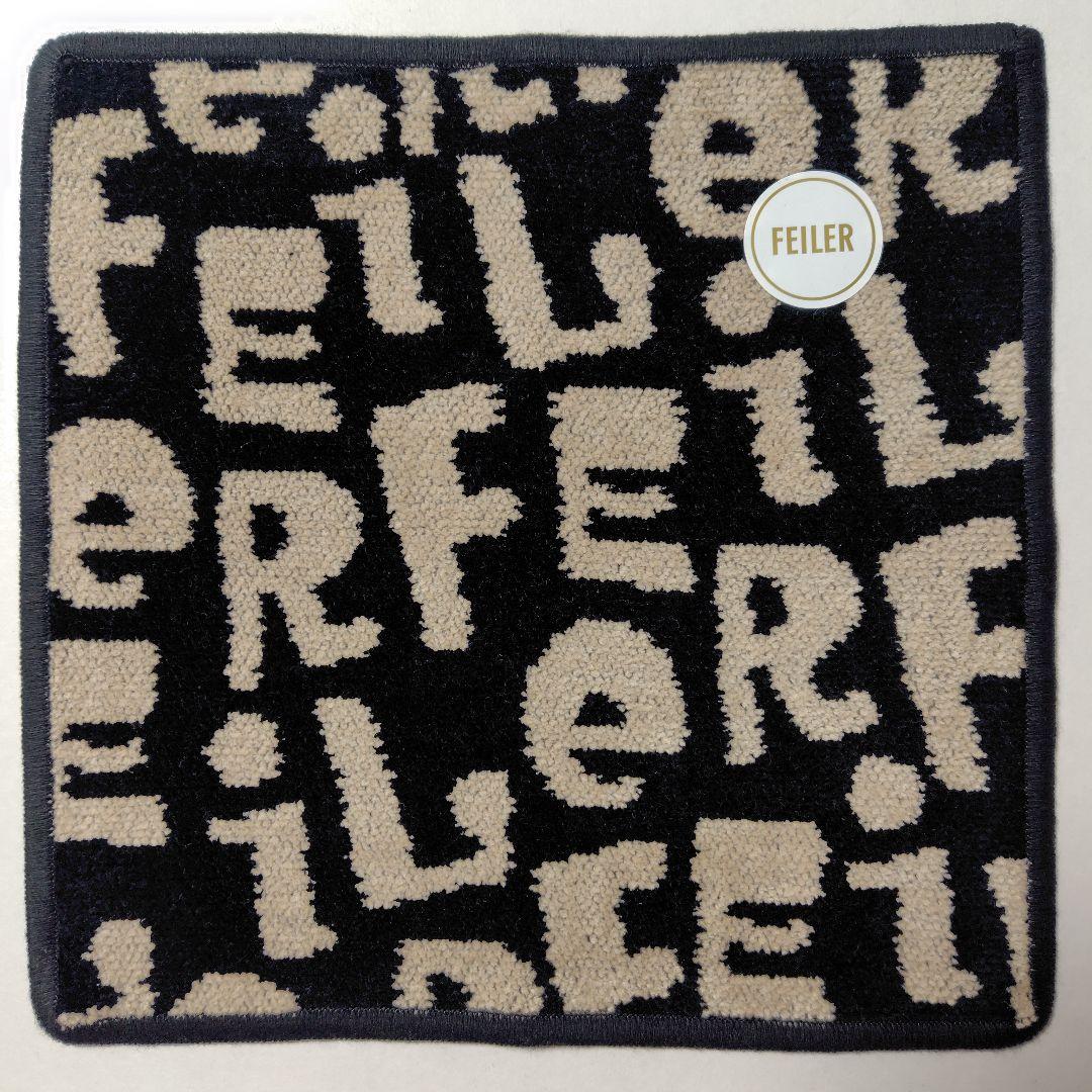 【新品2枚】フェイラー ギグル ハンカチ （ベージュ&黒）完売《取扱店舗限定》