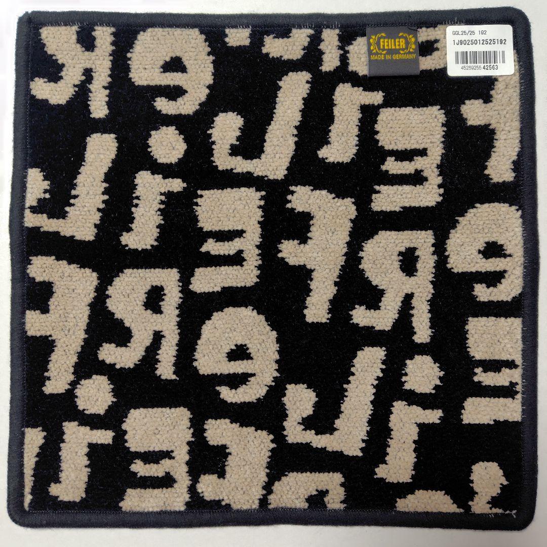 【新品2枚】フェイラー ギグル ハンカチ （ベージュ&黒）完売《取扱店舗限定》