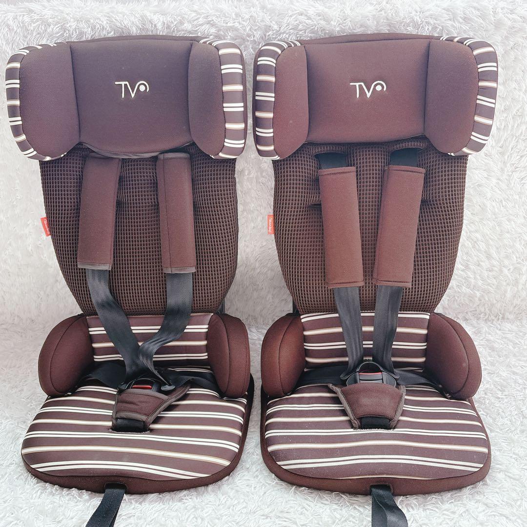 日本育児 トラベルベスト ECプラス ブラウン ボーダー ジュニアシート