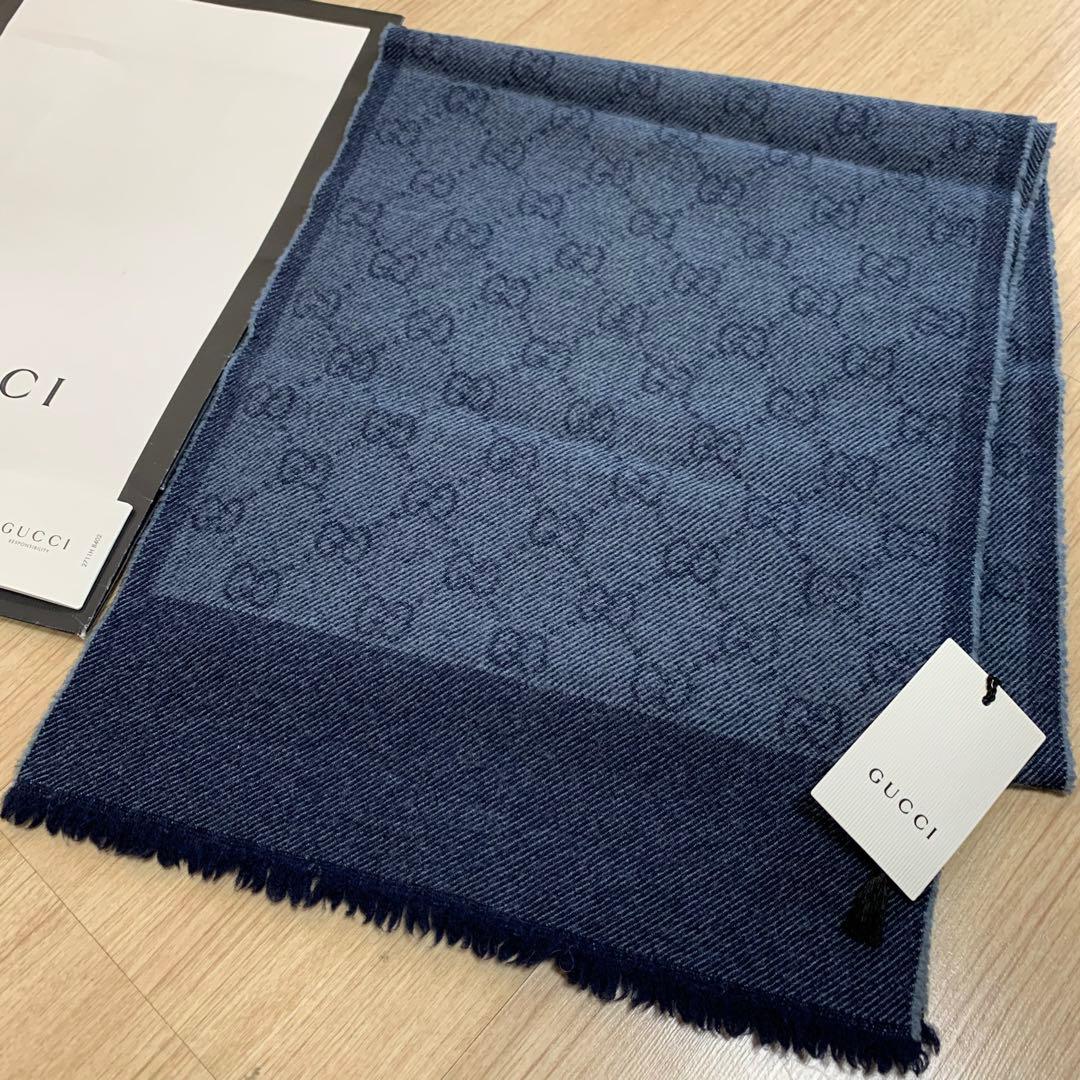 正規GUCCIマフラー✨グッチマフラー　メンズ　グッチ　マフラー　ストール
