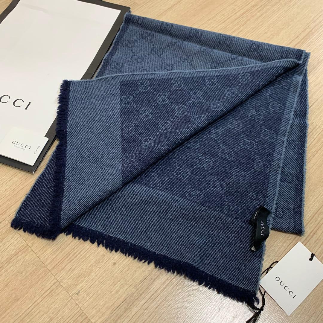 正規GUCCIマフラー✨グッチマフラー　メンズ　グッチ　マフラー　ストール