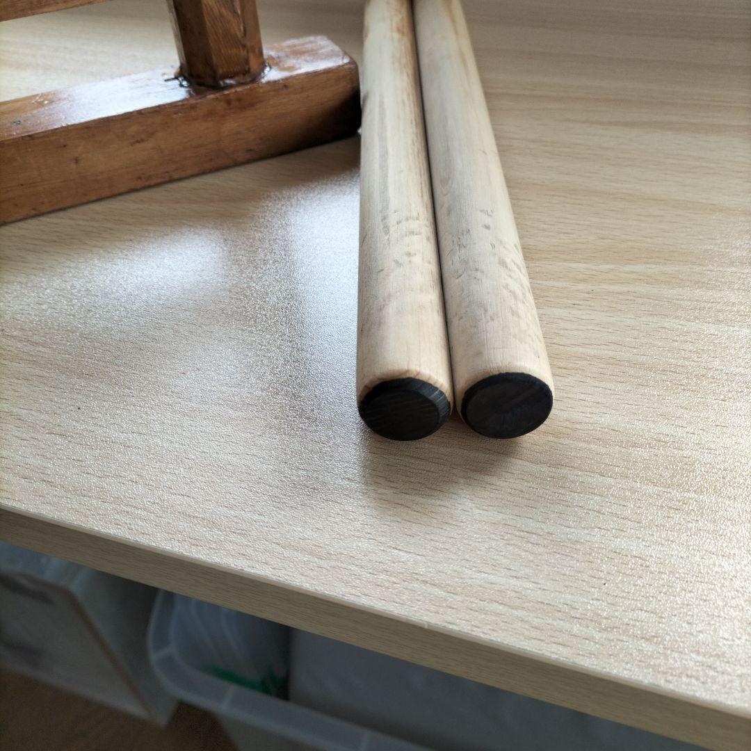 締太鼓　テレン台　バチ2本付　中古品①