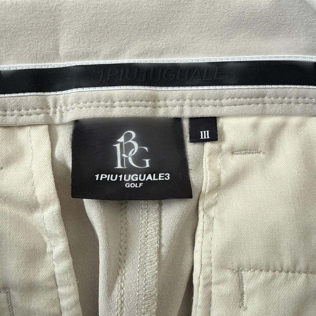 1PIU1UGUALE3 ゴルフパンツ サイズIII ホワイト