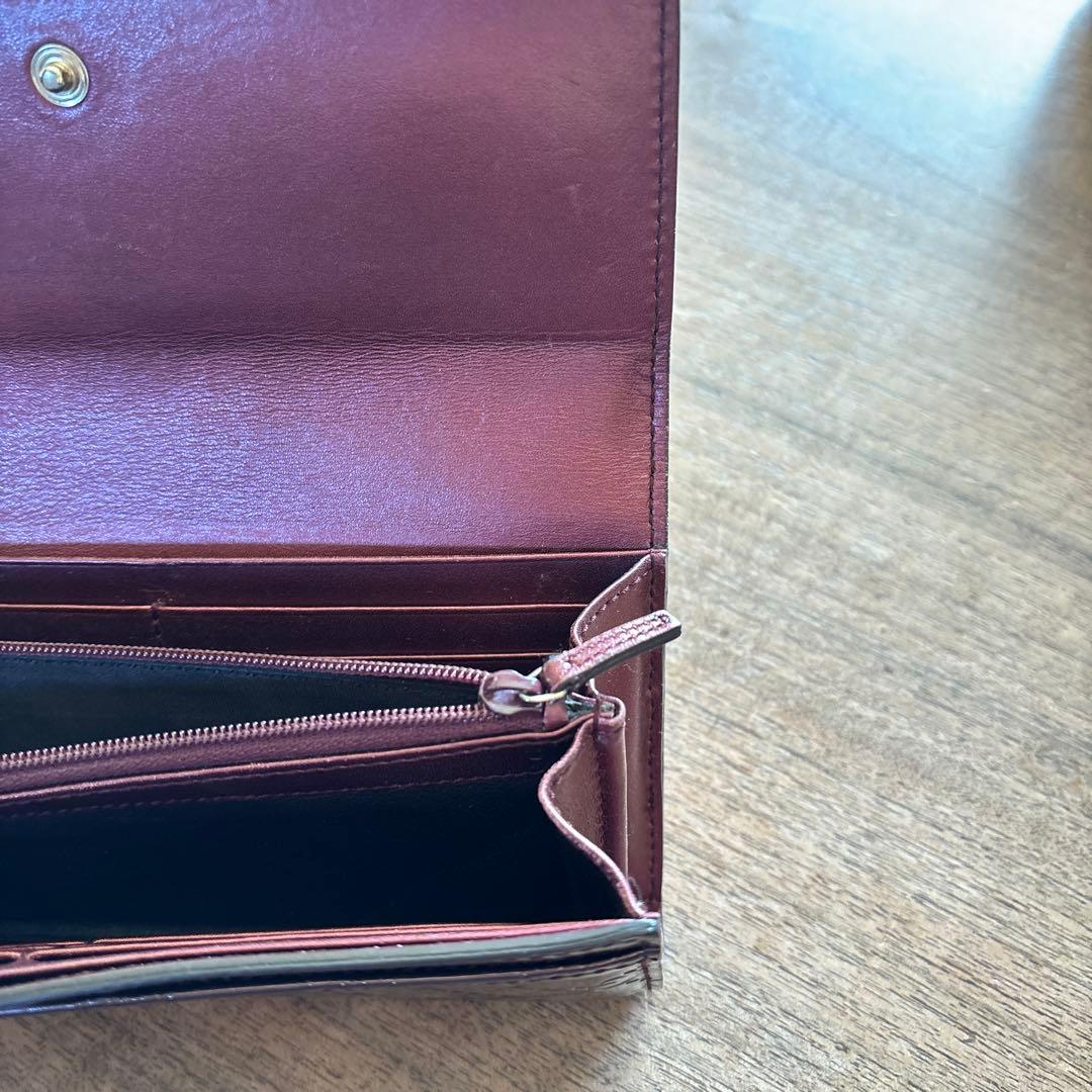 GUCCI GGパターン ボルドー長財布