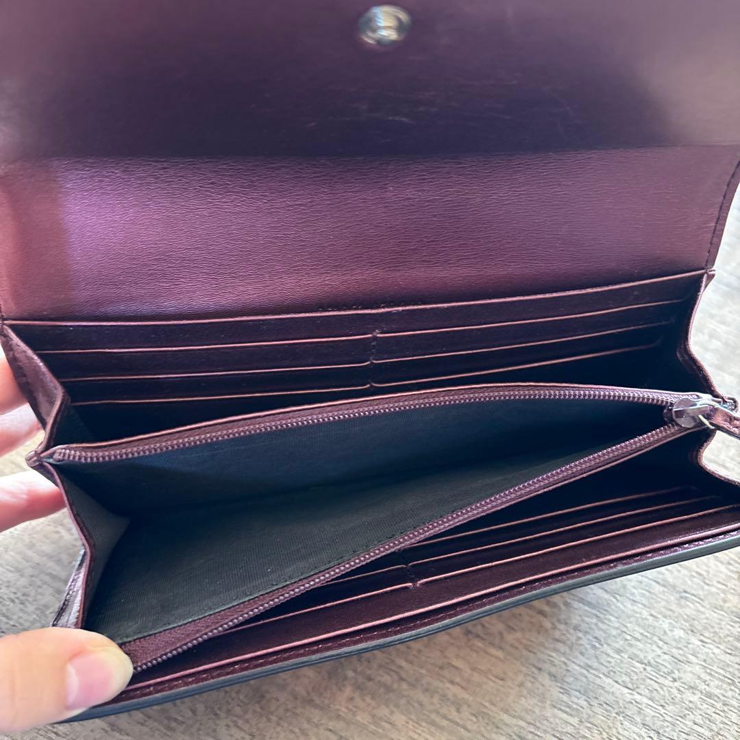 GUCCI GGパターン ボルドー長財布