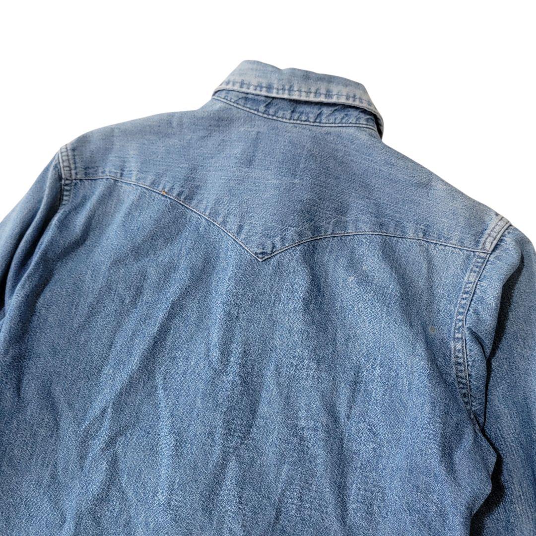 キムタク着 80S ラングラー WRANGLER ダンガリーシャツ デニムシャツ