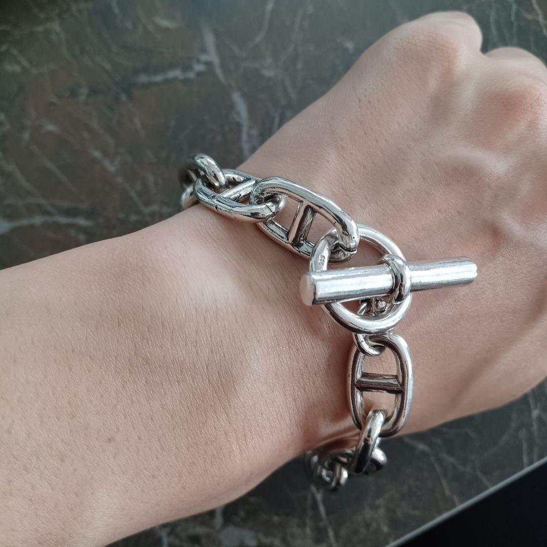 シェーヌダンクル 925 ブレスレット シルバー メンズ レディース 太