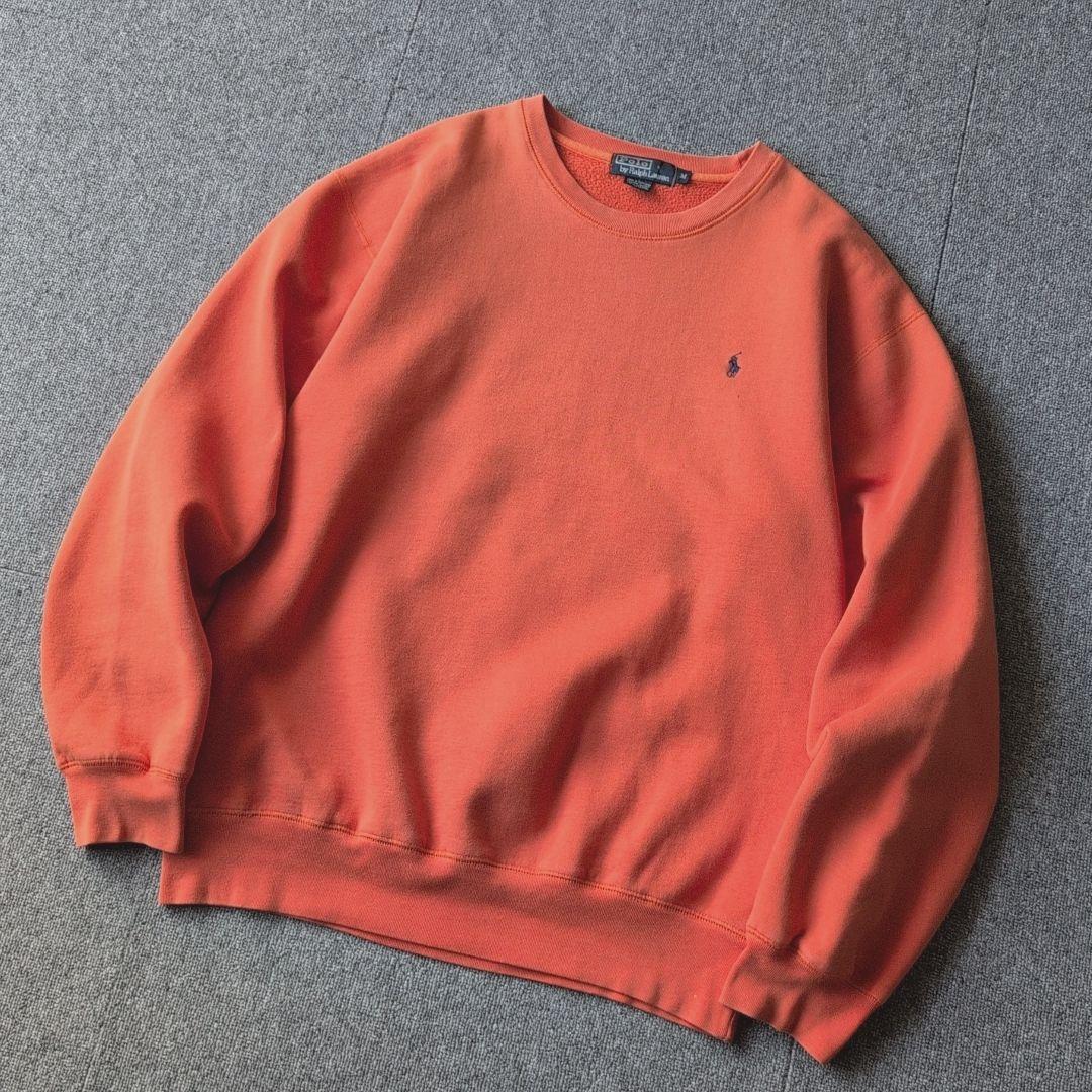 USA製 90s ラルフローレン スウェット 刺繍 polo ポニー オールド