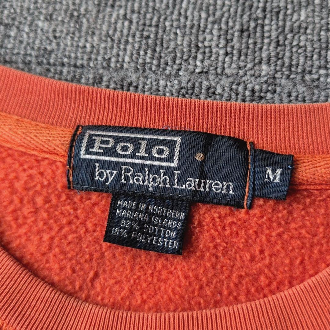 USA製 90s ラルフローレン スウェット 刺繍 polo ポニー オールド