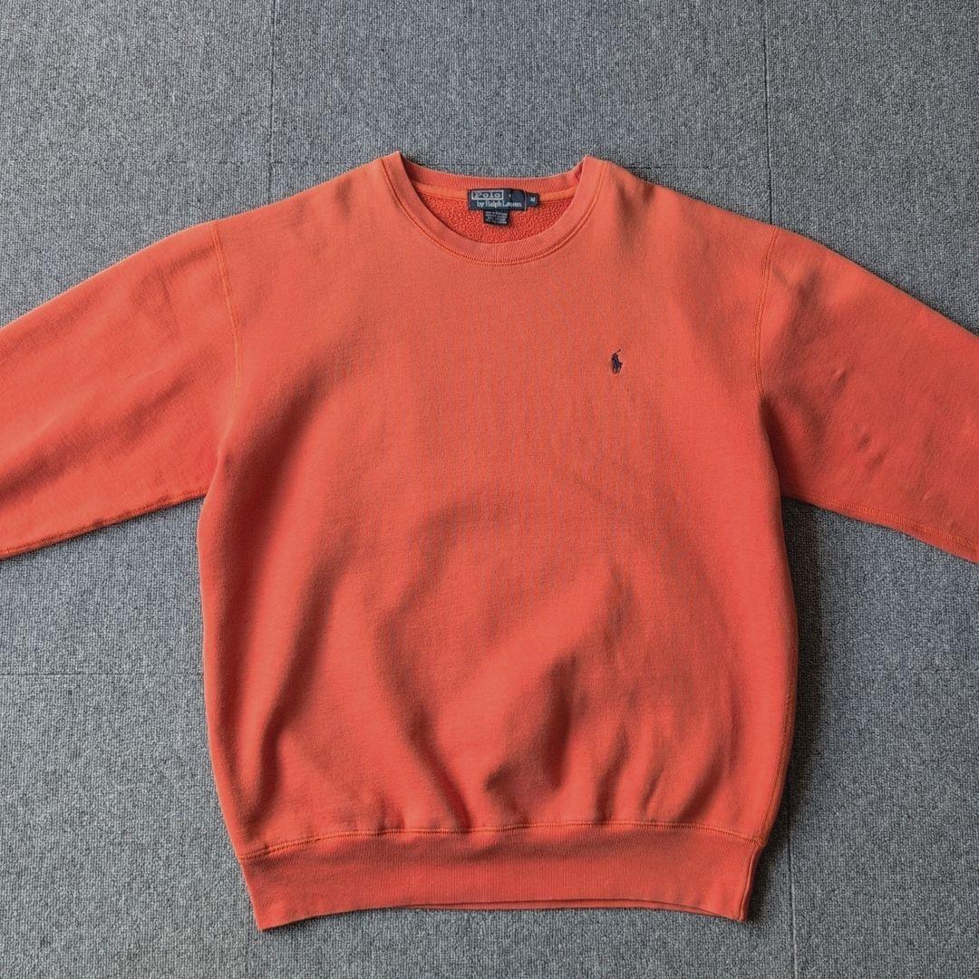 USA製 90s ラルフローレン スウェット 刺繍 polo ポニー オールド
