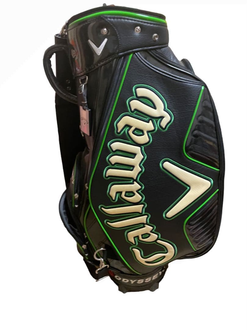 石川遼モデル グリーン×ブラックキャディバッグ 限定品 プロ仕様