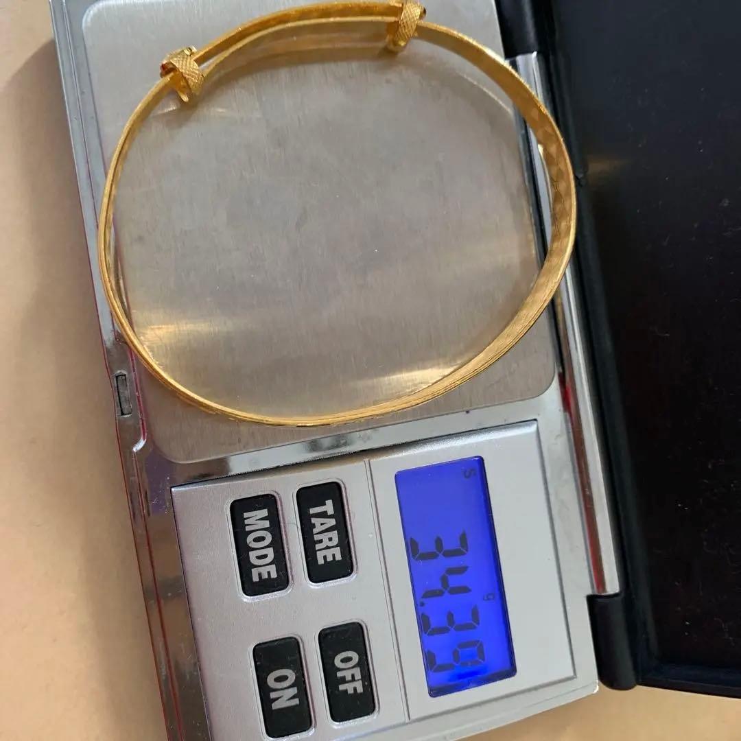 本物24金バングル999足金k24バングル999k24