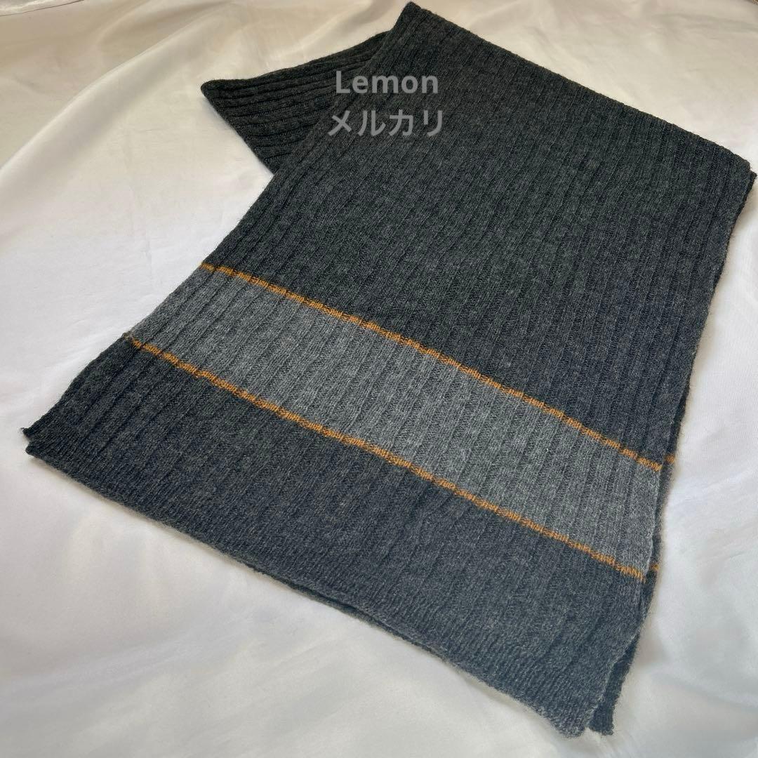 Papas+ パパスプラス×フランコバッシ　ウール＆カシミヤマフラー　新品未使用